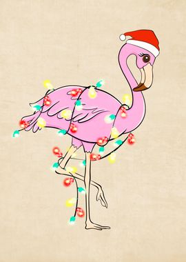 flamingo christmas