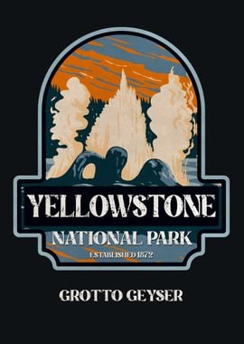 Yellowstone Grotto Geyser