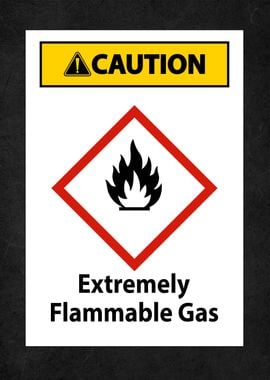 caution flammable gas