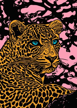 Cheetah Portrait Poster