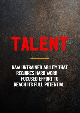 talent Motivational art