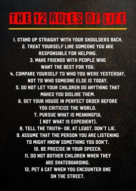 12 rules of life