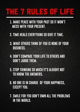 the 7 rules of life