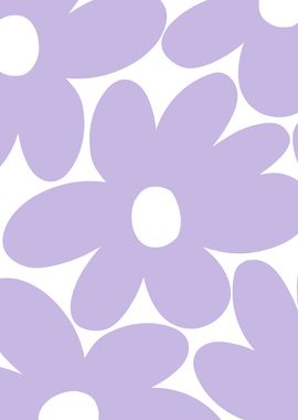 Retro Daisy Lavender 1