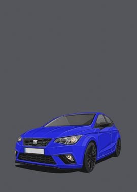 seat ibiza fr blue