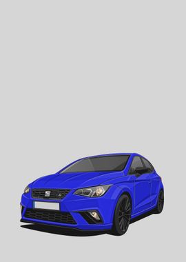 seat ibiza fr blue