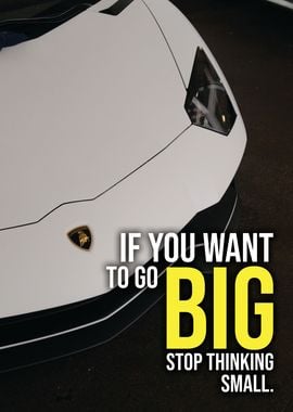 You Want To Go Big Lambo