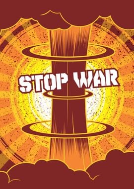 STOP WAR GRUNGE STYLE