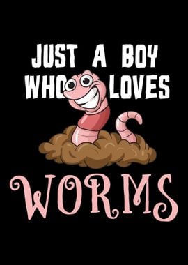 Funny Red Wiggler Worm Far