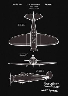 1933 Airplane Patent