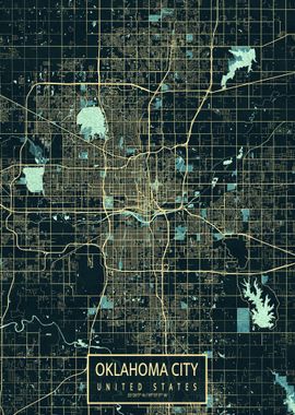 Oklahoma City Map Summer