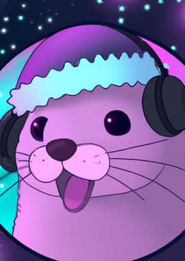 Christmas Otter With