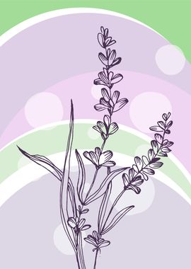 Lavender Abstract