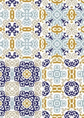 Mediterranean Blue Tile 01