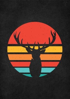 retro vintage elk