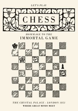 Vintage Chess Poster