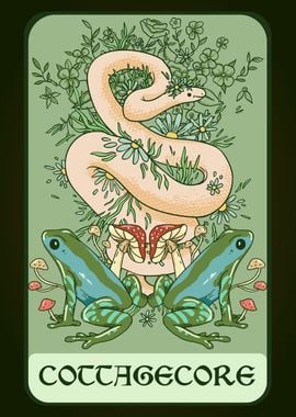 Cottagecore Tarot Card