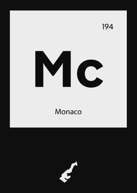 Monaco Country Map