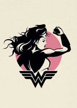 Comics Wonder print, metal Woman paint Poster, picture, Displate by | Profile\' DC