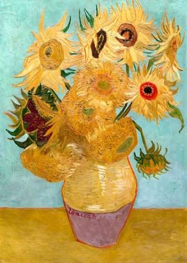 Van Gogh Sunflowers 1888