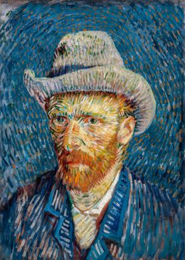 Van Gogh Grey Felt Hat