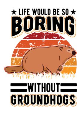 Groundhog Day Marmot Woodc