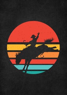 retro vintage rodeo