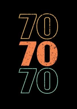 Retro 70s 1970 Vintage