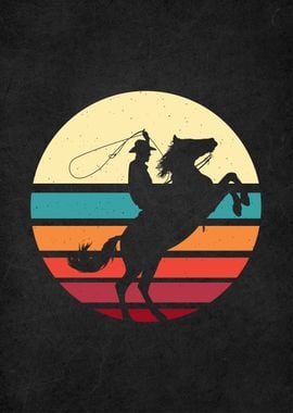 retro vintage rodeo