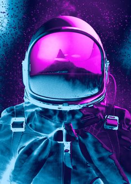 Space pink blue