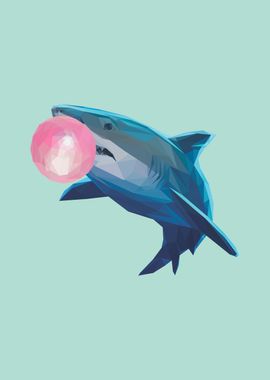 bubble gum animal shark