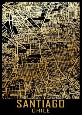 Santiago Chile City Map