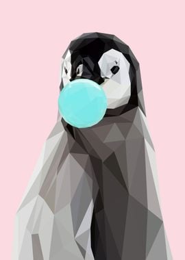 penguin bubble gum animal