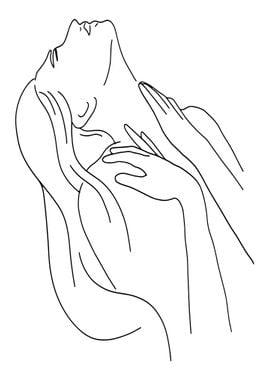 One Line Art Woman