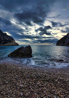 Landscape sunrise beach