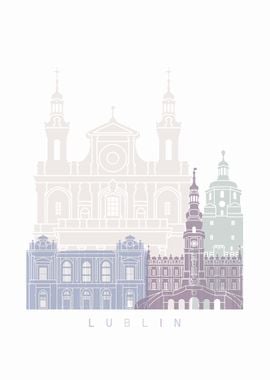 LUBLIN SKYLINE POSTER