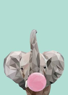 elephant bubblegum animal 