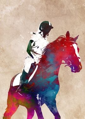 Horse Rider sport art