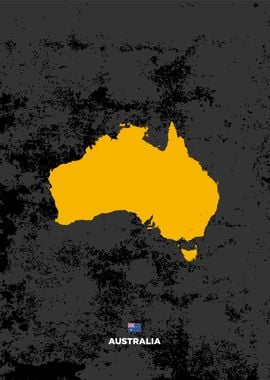 world map australia