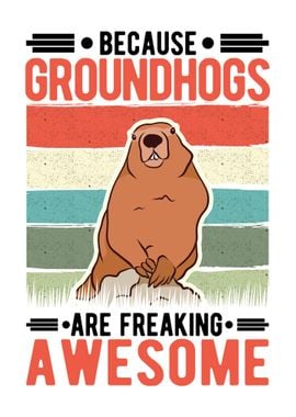 Groundhog Day Marmot Woodc