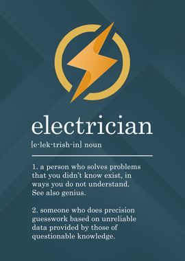 Funny Electrician Sign