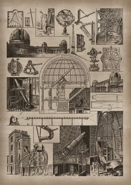 Vintage Astrology Drawing