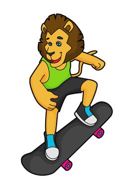 Lion Skater Skateboard