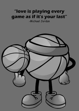 Basketball Black white