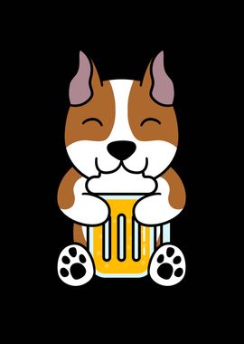 Amstaff Dog Beer