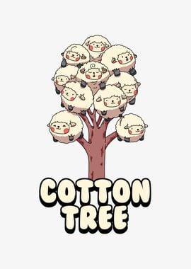 Adorable Cotton Tree sheep