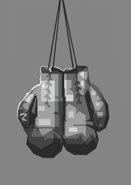 Grayscale Gloves Boxer art