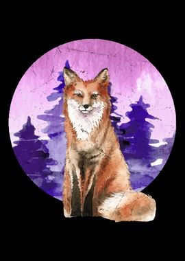 Beautiful Fox Painting