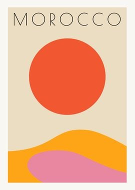 Minimal Morocco Poster