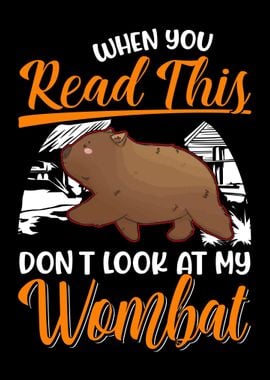 Wombat Lover Wombat Gift